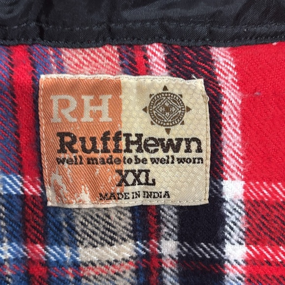 Ruff Hewn Red and Blue Plaid Shirt - Picture 3 of 4